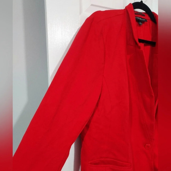 Lane Bryant "The Bryant Blazer" Red Ponte Blazer Jacket in Size 20 - Picture 6 of 15